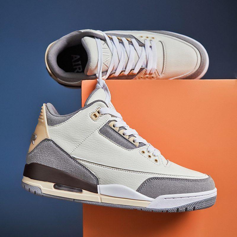 Putian fábrica al por mayor zapatos de los hombres populares zapatos de las mujeres zapatos corrientes puro original AJ3 baloncesto zapatos pareja casual zapatilla de deporte