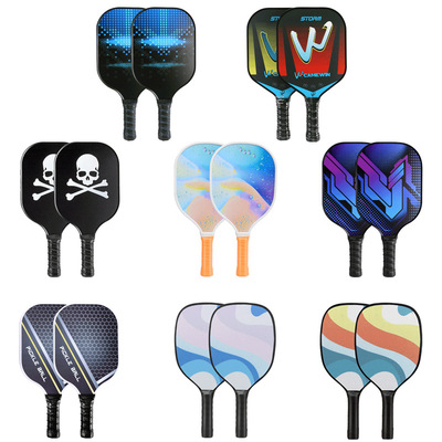 初学者儿童成人运动匹克球拍沙滩球拍2只送球球包双人对打匹克拍