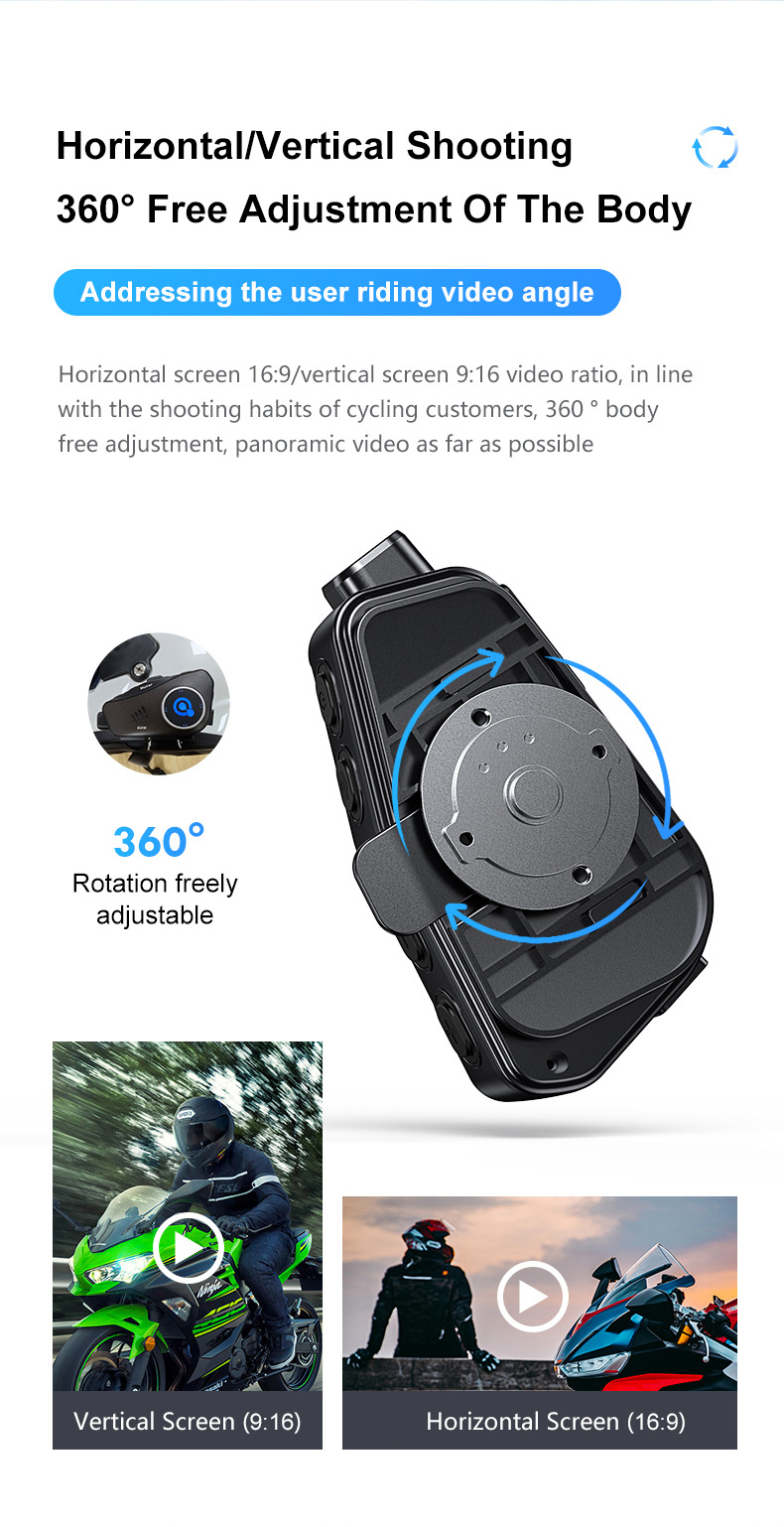 Q28 Helmet Bluetooth Headset Driving Recorder High-Definition Waterproof Motorcycle Helmet Headset Driving Recording Device