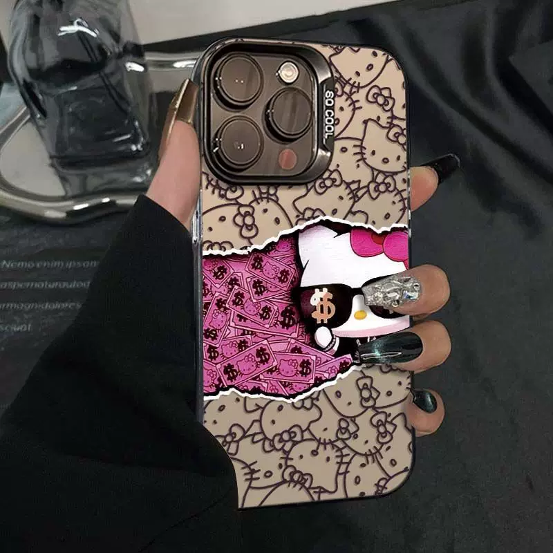 Apple, совместимые солнечные очки, iPhone17, чехол с мультяшным милым дизайном, 17promax, 16, 14, защита от падений, (торговля через границу)
