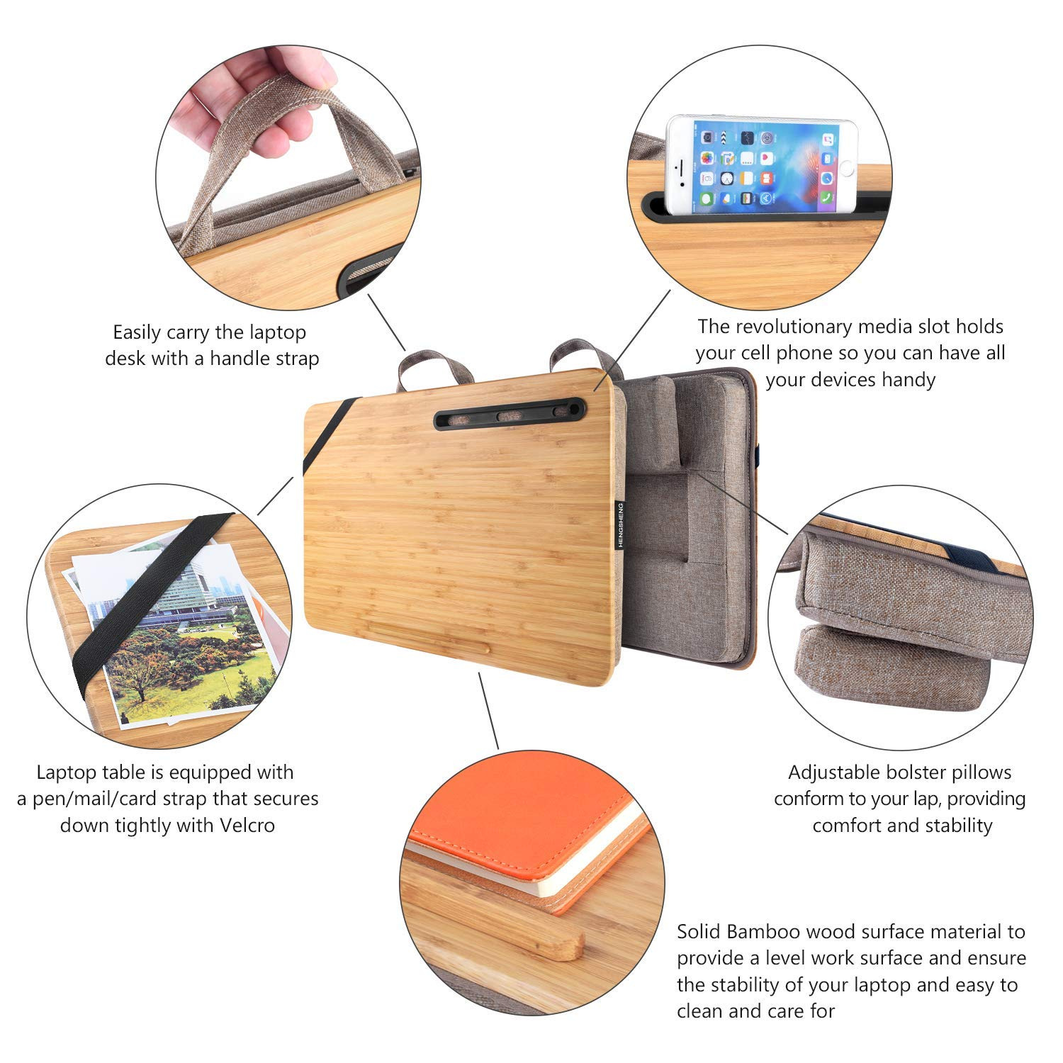 Lap Desk-HENGSHENG Portable Ba