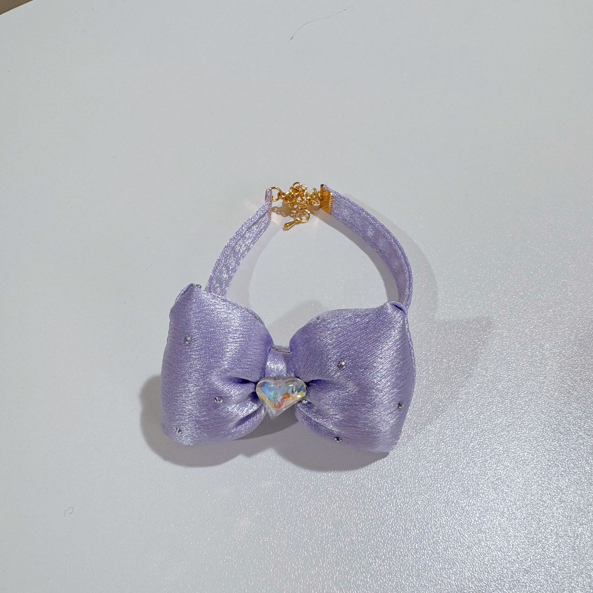 20g Weight Pet Collar Type Of Pet Supplies 1 Piece Quantity Casual, Daily Occasion Linen Material Heart Shape, Bow Knot Pattern All Seasons Season Cute Style 1 Piece All Seasons Cute Linen Heart Shape Bow Knot Pet Collar 6