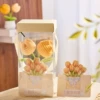 【Rich】2-head orange tulip bouquet ornament