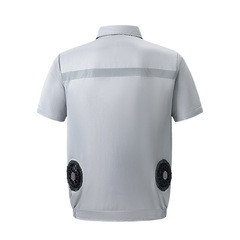 Amazon Japan air-conditioned short-sleeved summer men's rechargeable refrigeration fan suit cooling labor protection work clothes for men