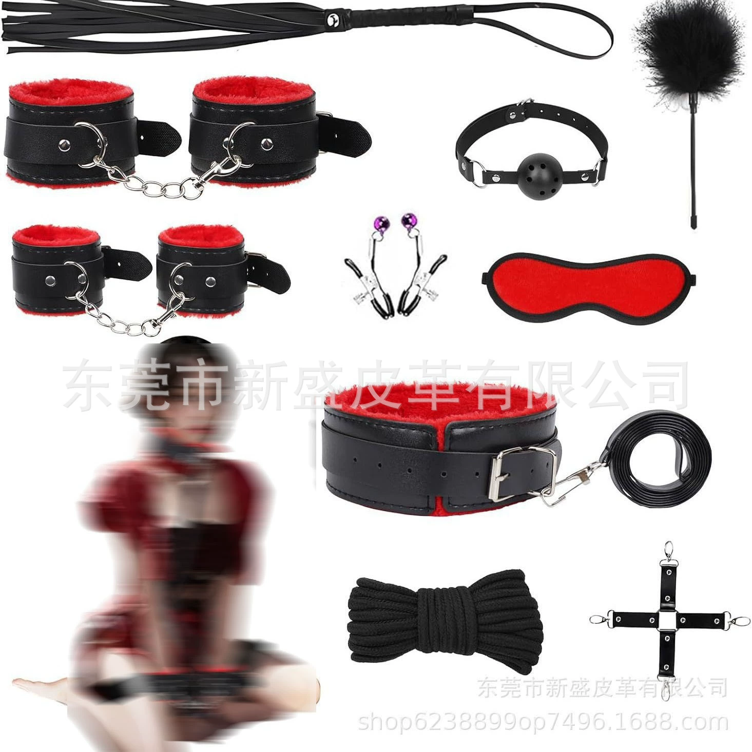 Harness, set, plush toy, 10 pieces