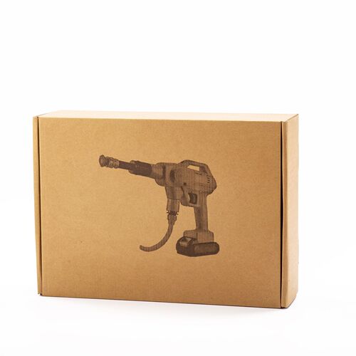 Cross-border electric lithium battery car washing machine water gun portable wireless car washing gun high pressure water gun household cleaning artifact