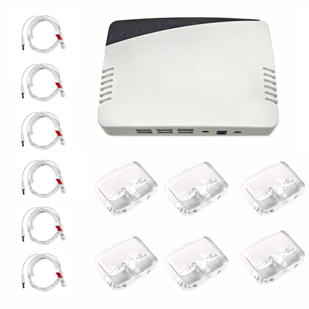 一拖六手机防盗器 小米华为手机报警器 多路手机充电防盗器批发