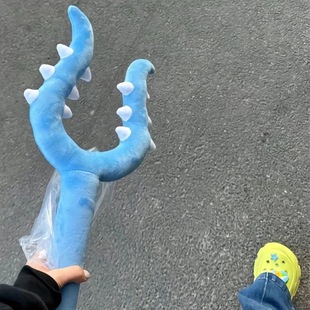 Plush crusade stick chiikawa black cat pet jiikawa little eight children's toy fork cat winter day