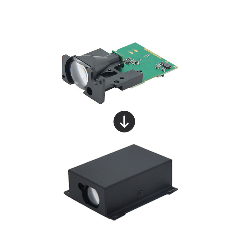 B9户外激光测距传感器100m带外壳大模块150m