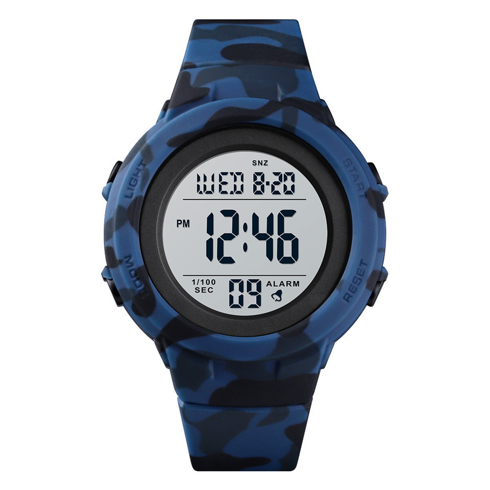 Skmei 1615 multifuncional impermeable reloj para niños colorido LED luminoso alarma personalidad estudiante reloj electrónico