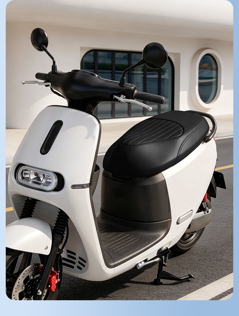 Electric Vehicle Leather Seat Cover Waterproof and Rainproof Motorcycle Seat Cover Seat Protection Cover Electric Bike Seat Cover Thickened Version