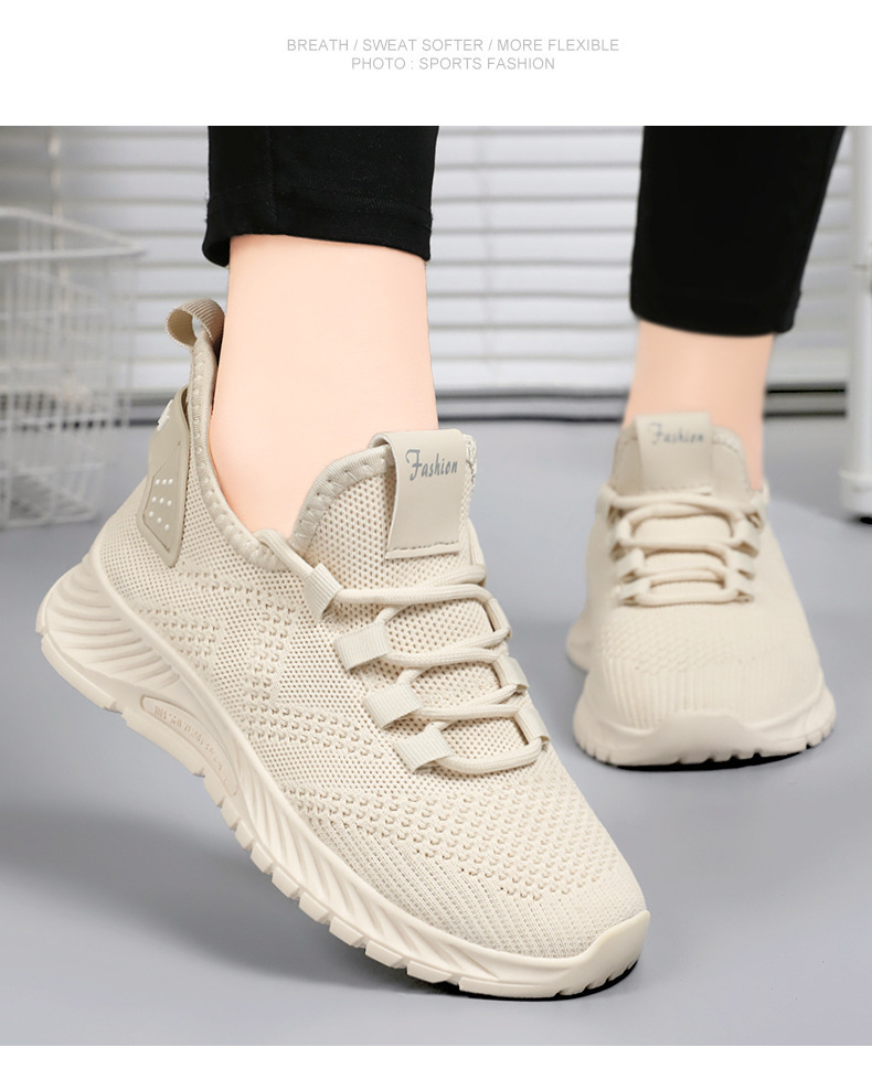 Women's Casual Solid Color Round Toe Sports Shoes display picture 9