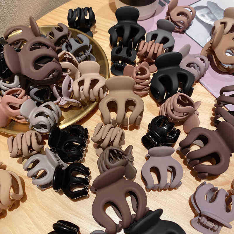 High ponytail grab clip fixed artifact hair clip headdress women's back of the head small shark clip anti-collapse clip hair accessories claw clip