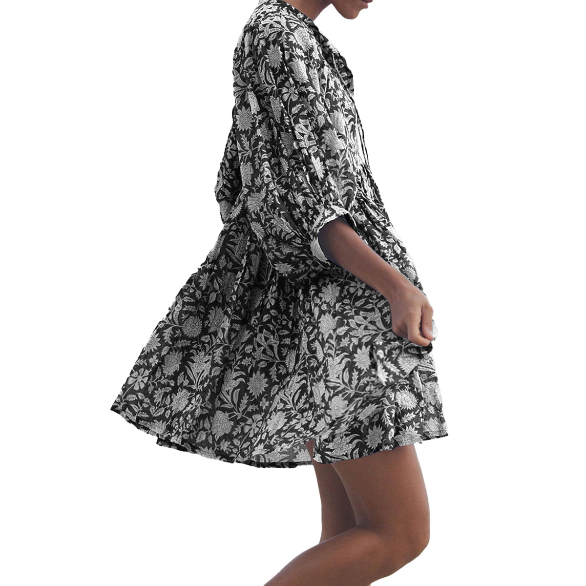 Cross-Border Summer Fashion Women's Clothing Plus Size Loose Strap Personality Artistic Retro European And American_ecoleips.com