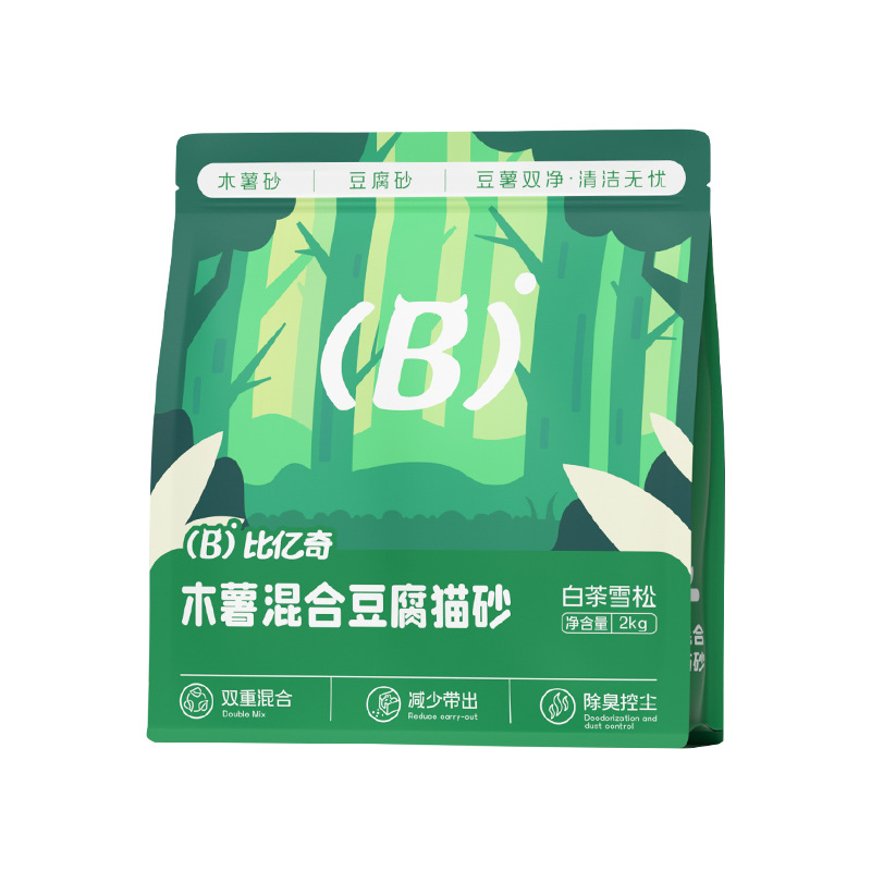 Biyiqi mandioca arena de gato tofu arena mixta 20 kg de gato desodorizante sin polvo, olor limpio, fábrica de inodoro directo