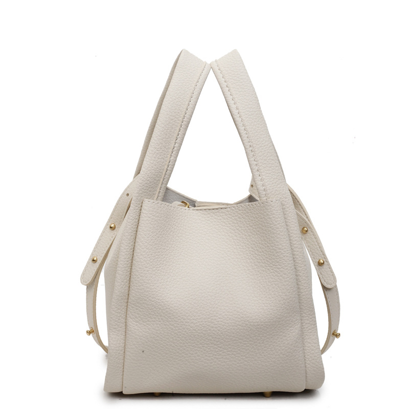 Bolso de moda coreano 2025 verano nuevo bolso femenino casual patrón de lichi bolso de hombro simple bandolera para niños y madres