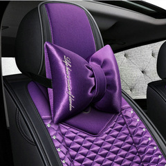 Butterfly knot car headrest hugging pillow cartoon pillow goddess lady waist pillow waist cushion car waist support wholesale cross-border