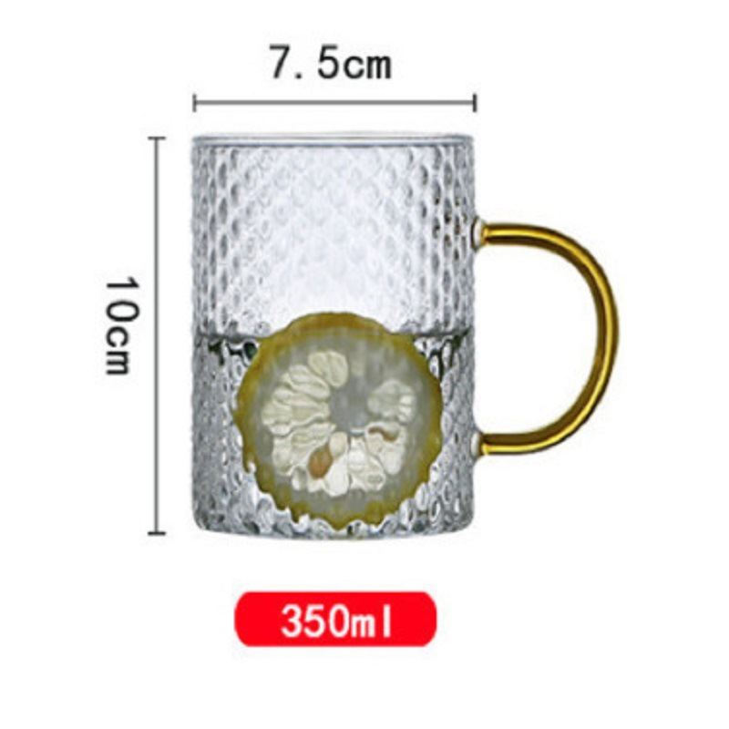 Estilo japonés martillado fría caldera vidrio gran capacidad martillado frío hervidor traje de agua tetera taza de arroz grano con tapa