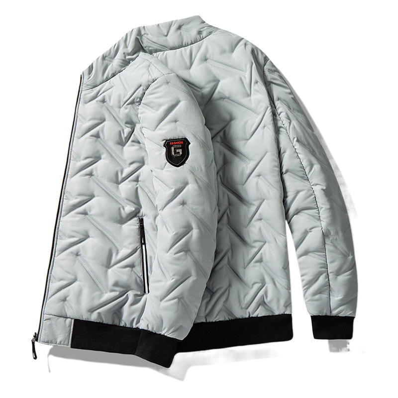 Abrigo de hombre Otoño e Invierno 2023 nuevos hombres de pie collar de algodón acolchado abrigo estilo coreano de moda Chaqueta corta de algodón acolchado abrigo engrosado