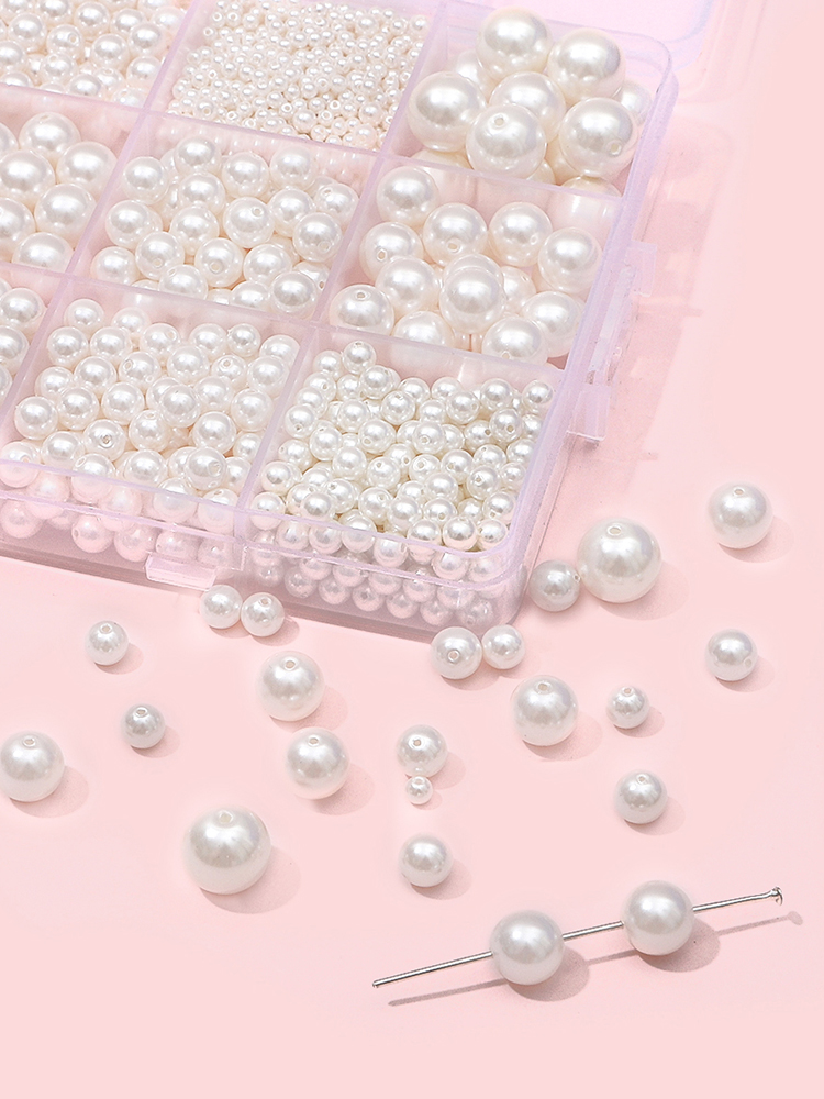 Glass beads pearl handmade