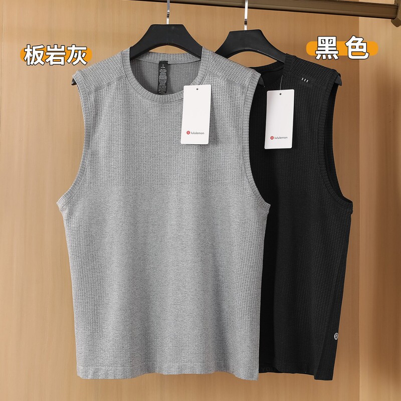 Lu Lu's Summer Mvt Men's Sports Fitness Vest Breathable Solid Color Lightweight Training Sleeveless Top for Men Lu Lu's Summer Mvt Men's Sports Fitness Vest Breathable Solid Color Lightweight Training Sleeveless Top for Men