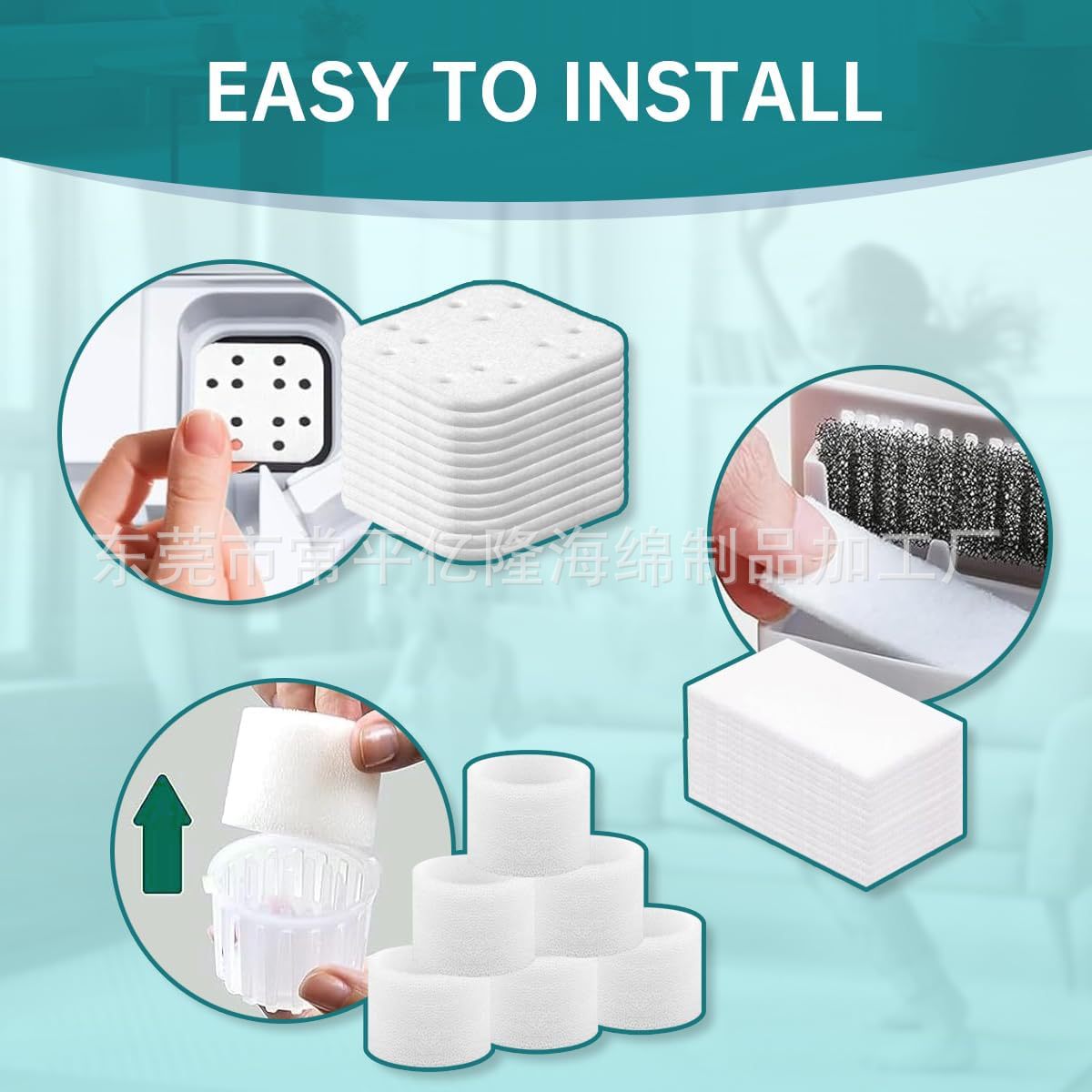 兼容levoit LV600S Dual150 Dual200S 加湿器滤芯配件过滤器