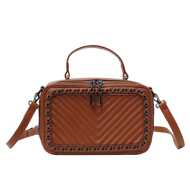 2024 bolso de mujer explosivo transfronterizo nuevo bolso de cadena de diamantes de moda bolso de hombro de gran capacidad bandolera pequeño bolso cuadrado