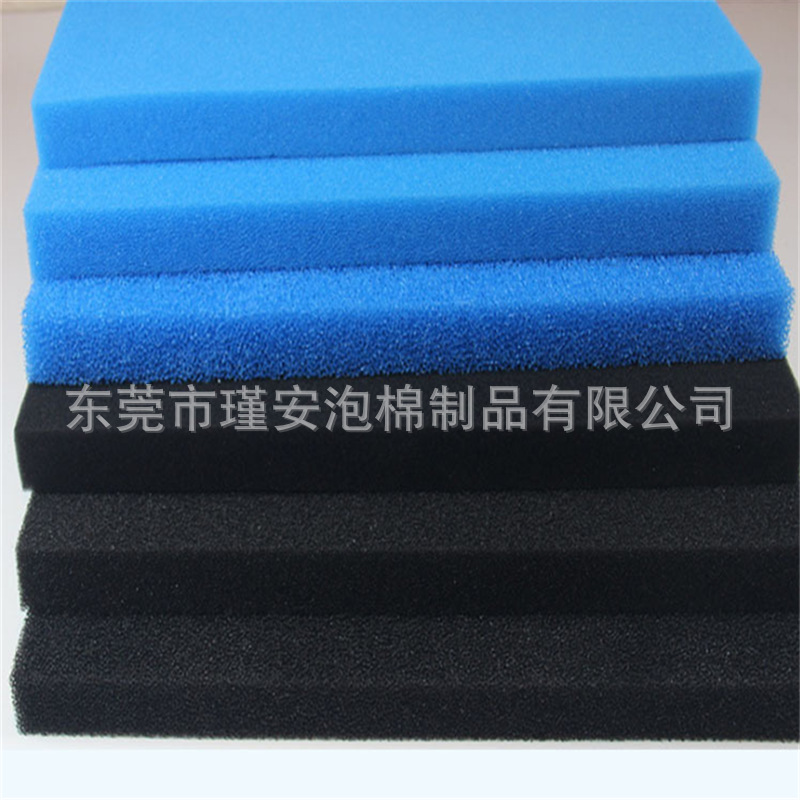 培菌海绵现货批发黑色透水生化海棉 机柜风机除尘消音网状海绵