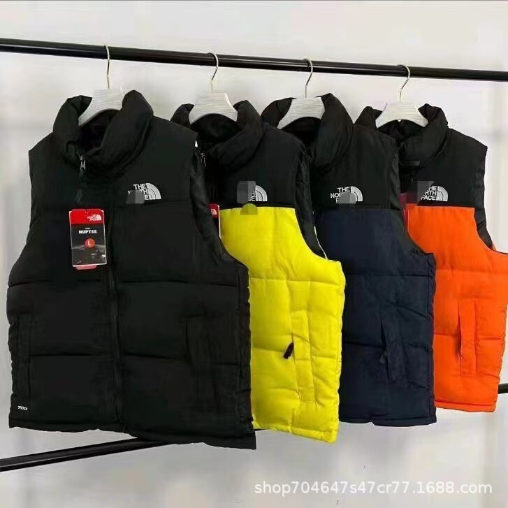 American Version of North Face 1996 Vest, Cotton Vest, Thickeneded Large Size Men's Cross-Border Warm Jacket