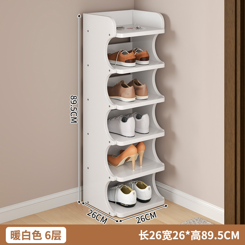 [올원목-웜화이트] 6단 26*26*89.5cm