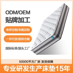 Customized Factory 3D Memory Foam Latex Mattress Independent Spring Partition Spine Protection Roll Package Oem/Odm Silent Oem