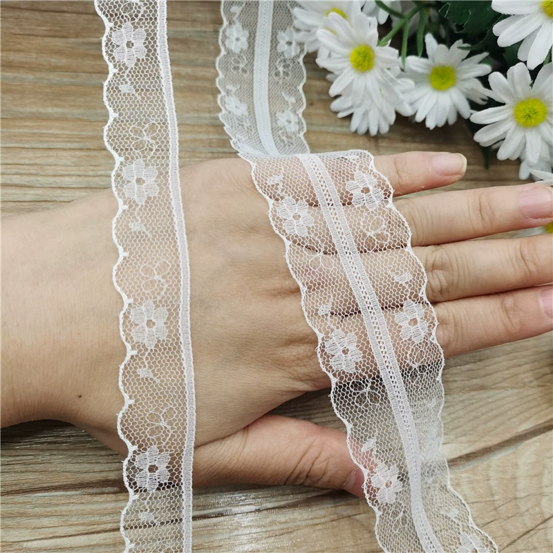 3,7 м симметричный маленький цветок сливы кружево эластичная 1,8 см лента бант цветочная упаковка аксессуары для одежды