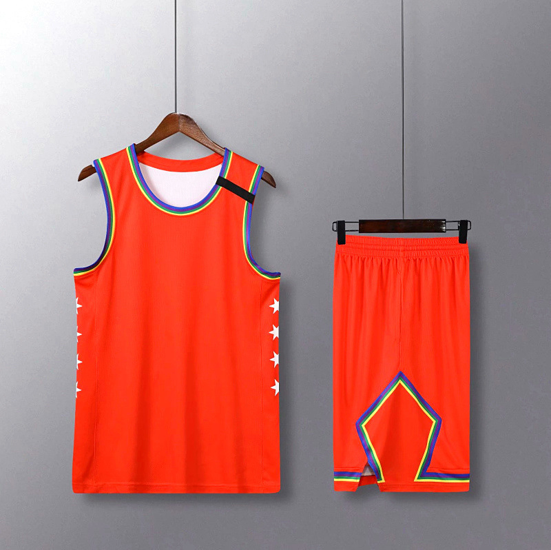 All-star Rookie Basketball Uniform Suit Men's Jersey With Printed Number Sports Vest Training Game Uniform Team Uniform Group Purchase