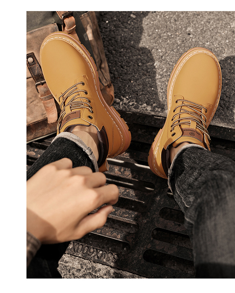 Chukka boots homme confortables style rétro baskets plateforme_voghion.com