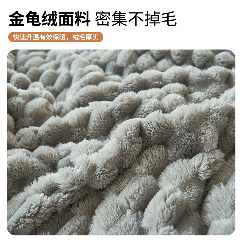 Invierno de coral mantas de peluche de oficina siesta mantas sofá de peluche de leche pequeña edredón dormitorio de estudiantes para cama