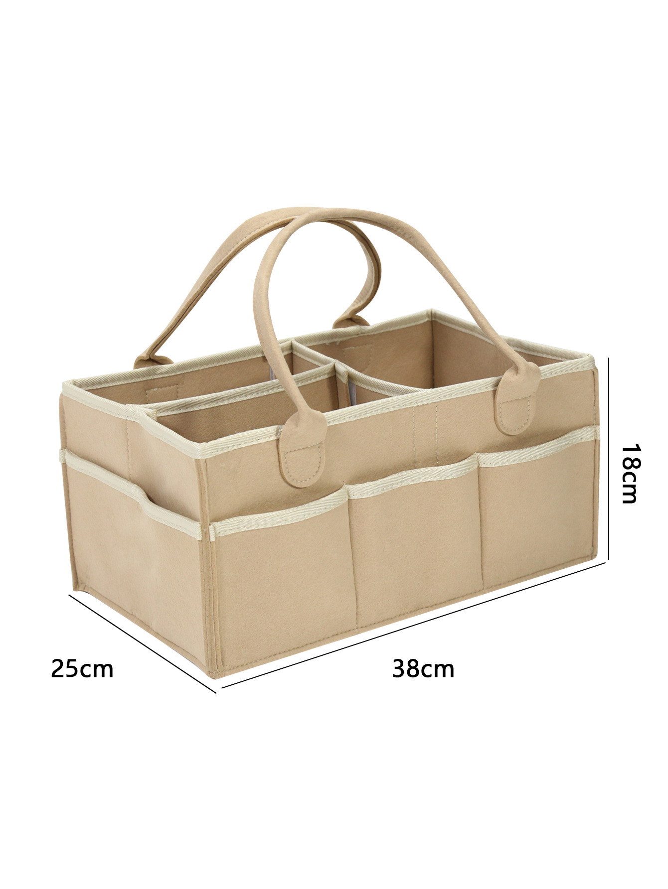 Transfronterizo en stock bolsa de pañales de fieltro grande bolsa de almacenamiento de pañales bolsa de momia bolsa de almacenamiento de pañales portátil