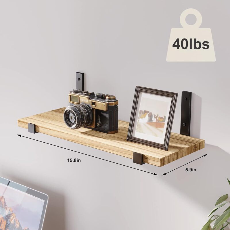 in stock L-shaped One-plate Living Room Wall Hanging Rack Wall Storage Rack Bathroom Toilet Floating Storage Rack