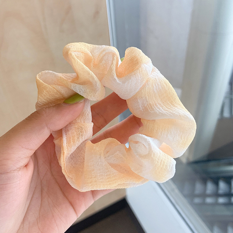 INS cerdo blanco intestino grueso anillo de pelo Super Niña de hadas Corea del Sur Internet celebridad mismo estilo BM intestino grueso anillo de pelo simple cuerda de pelo accesorios para el cabello