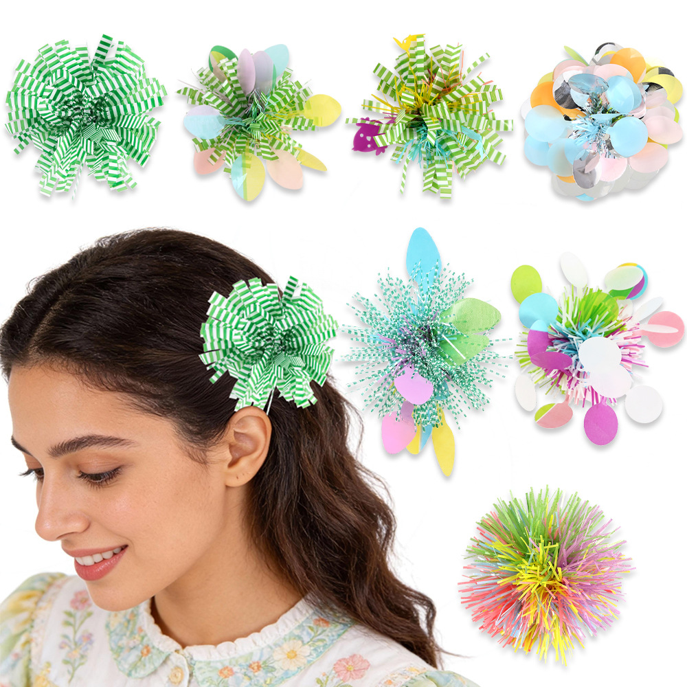 Pascua transfronteriza decoración macarón tarjeta de cabello tarjeta de cabello primavera niños colorida banda de cabello tarjeta de cabello