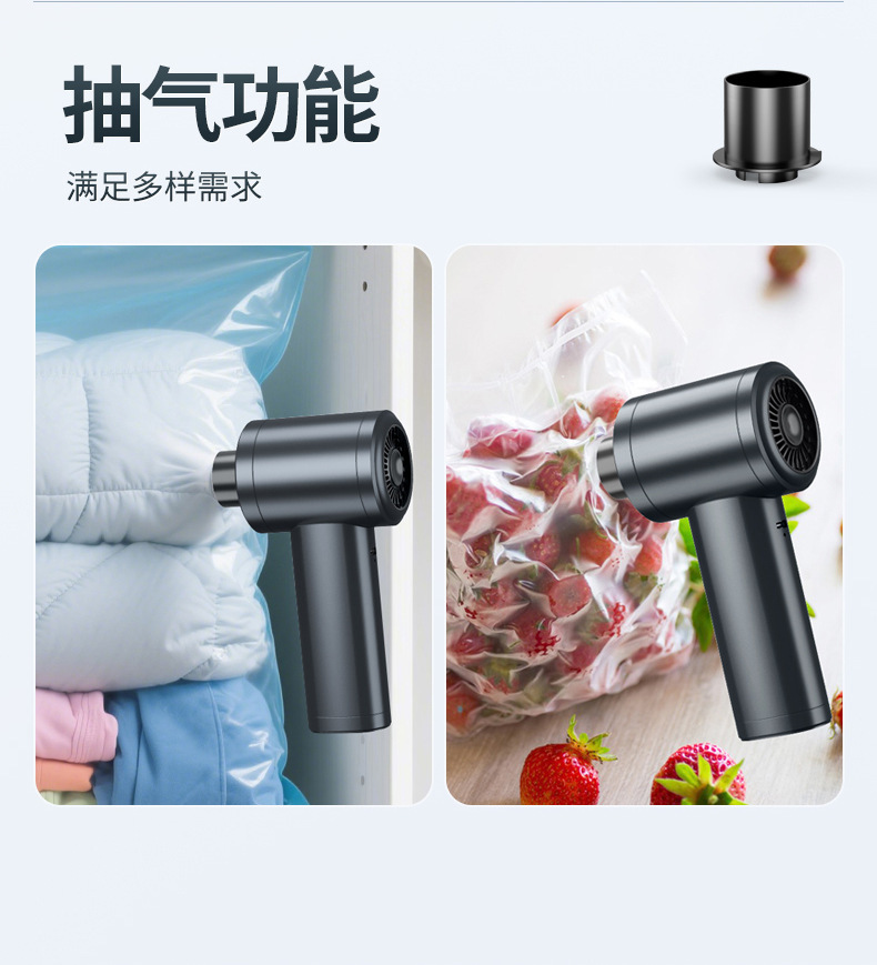 Car vacuum cleaner with high suction power, super strong blowing and suction machine, high-power wireless handheld electric vacuum cleaner for cars