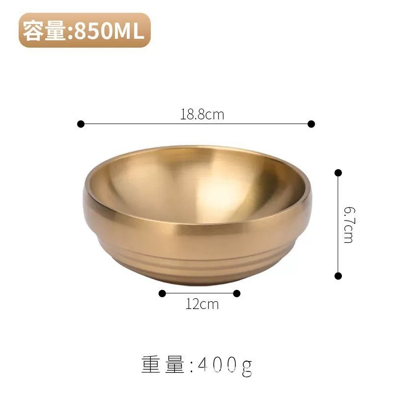201 tazón de fideos fríos de especial espesor 19 cm (dorado