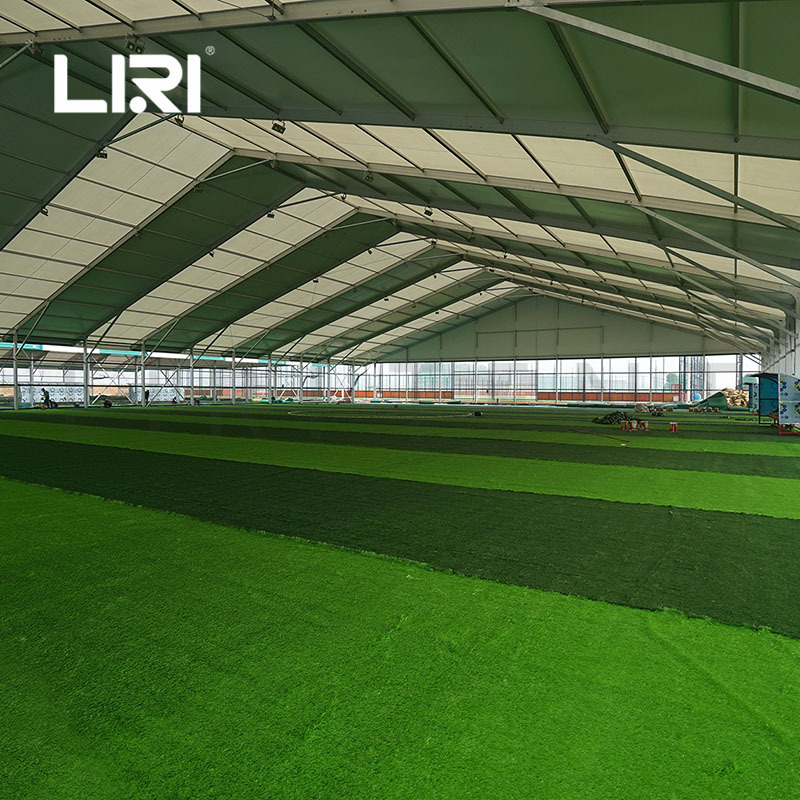 丽日供应户外大型足球篷房五人制七人制足球篷房体育场馆大棚建筑