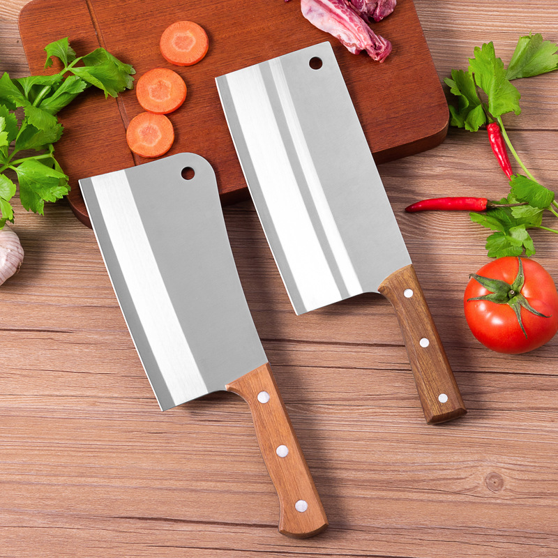 菜刀家用不锈钢切片刀切菜刀切肉刀加厚砍骨刀斩骨刀锋利厨房刀具