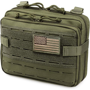 Cross-Border Hot Model Multi-Functional Hangable Tactical Backpack Medical Accessory Bag Double-Layer Wear-Resistant Portable Emergency Supplies Bag