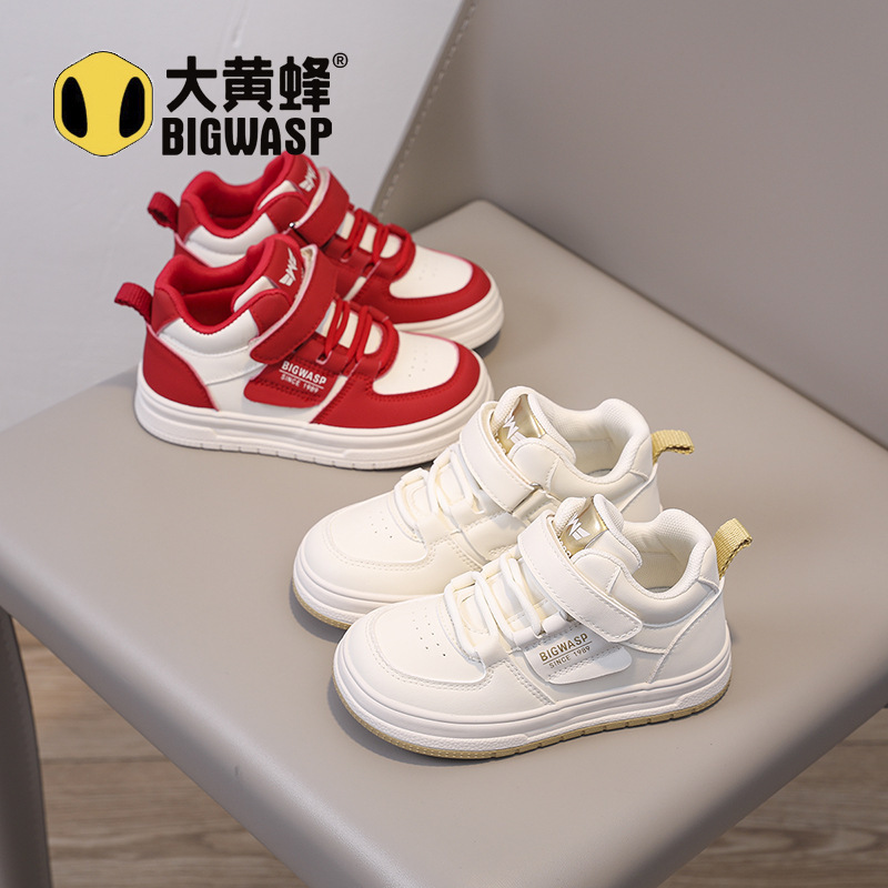 大黄蜂男童休闲板鞋2025春季新款女童小白鞋软底校园爆款鞋宝宝鞋|undefined