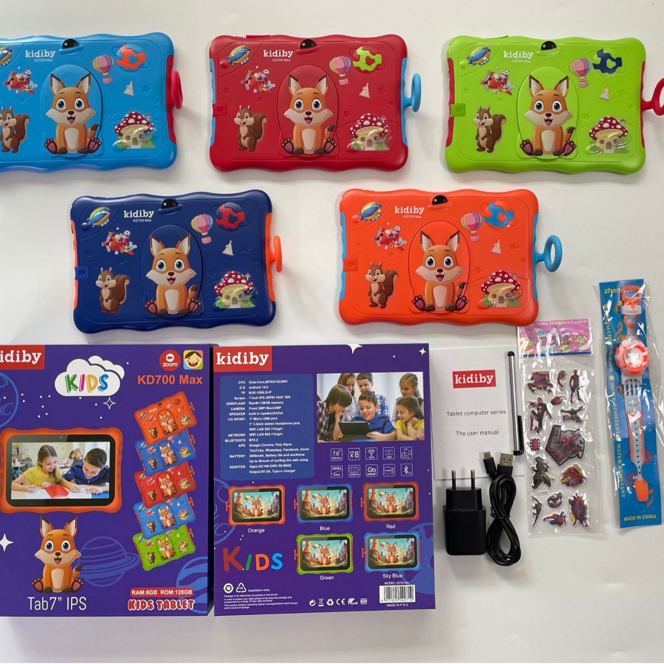 KD700跨境7寸平板电脑批发八核WIFI学习机上网课游戏外贸IPS屏幕
