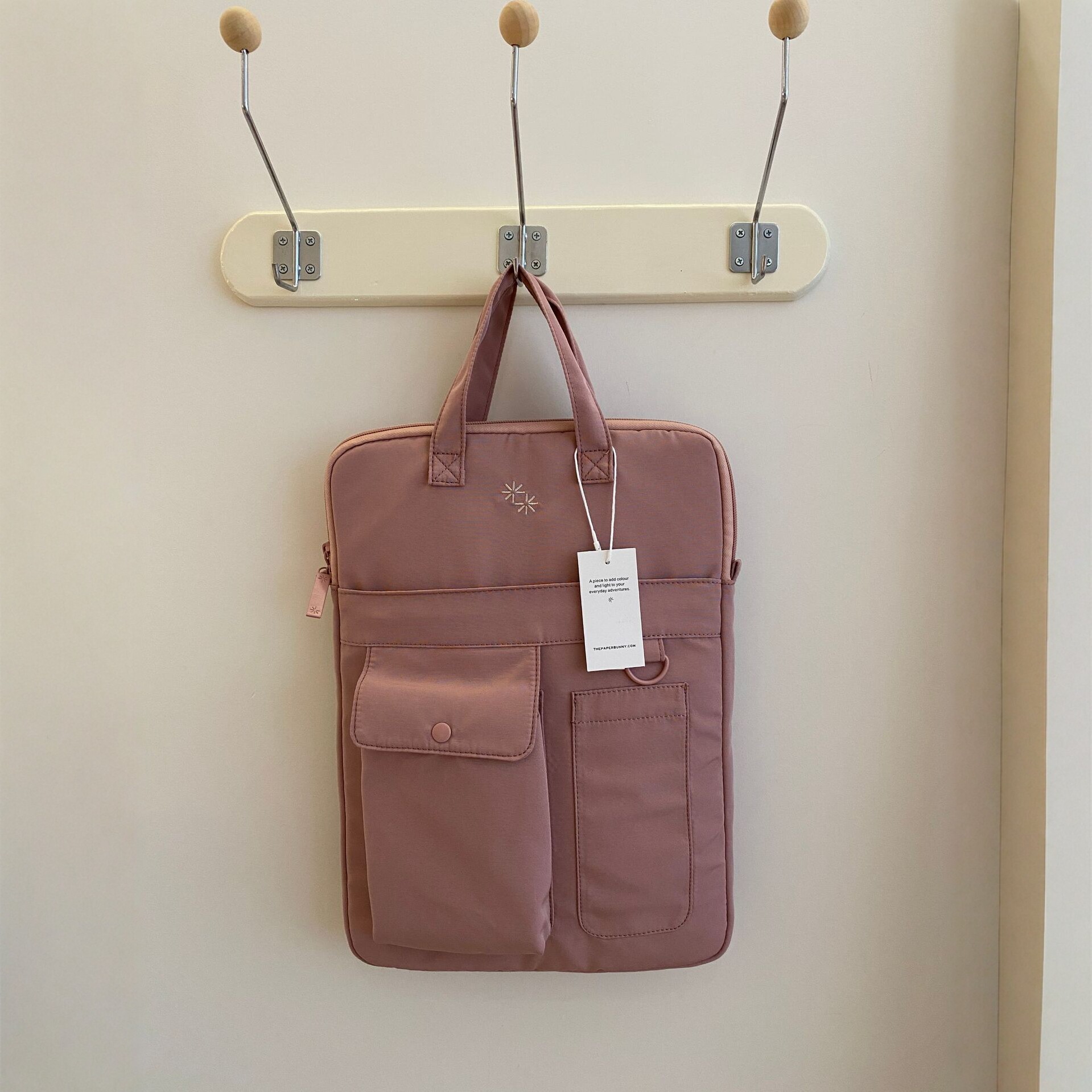 The Paper Bu* 15inch Nylon Laptop Bag 2026 New Unisex Commuting Business Handbag Shoulder Bag