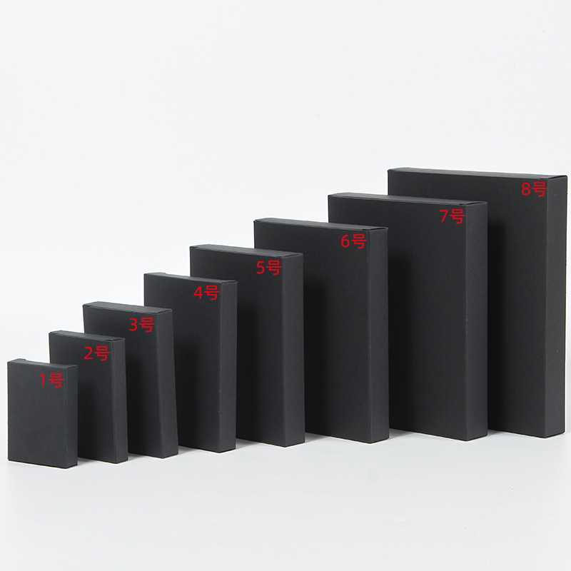 Venta al por mayor Kraft papel rectangular cartón plano máscara caja de embalaje regalo universal doble enchufe caja ropa interior calcetines caja