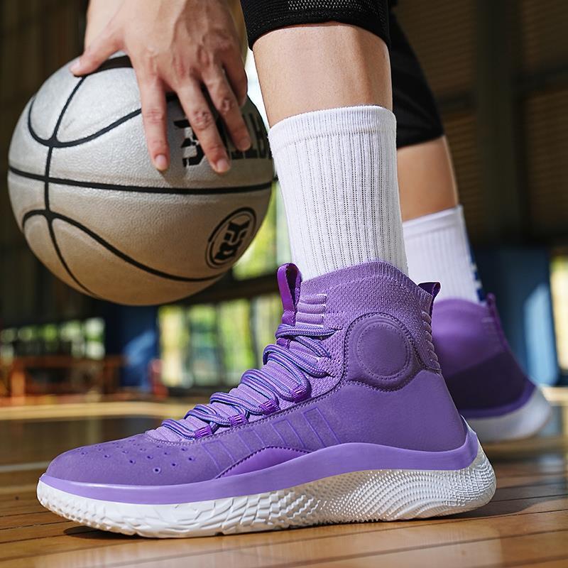 Curry 10 Basketball Shoes Men's Summer Breathable Kobe 9 High-Top Middle School Student Velcro Owen Practical Sports Shoes Curry 10 Basketball Shoes Men's Summer Breathable Kobe 9 High-Top Middle School Student Velcro Owen Practical Sports Shoes