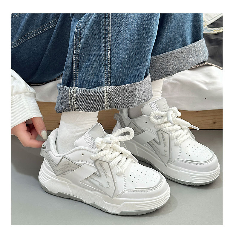 Nuove scarpe da ginnastica alla moda per coppie con pane a vita alta con suola spessa Scarpe da corsa casual per studenti di minoranza cinese-chic_voghion.com